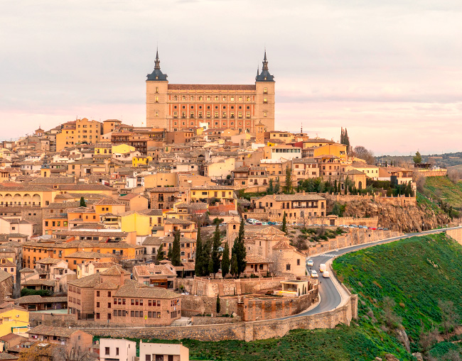 Vista panorámica de Toledo y el Alcázar