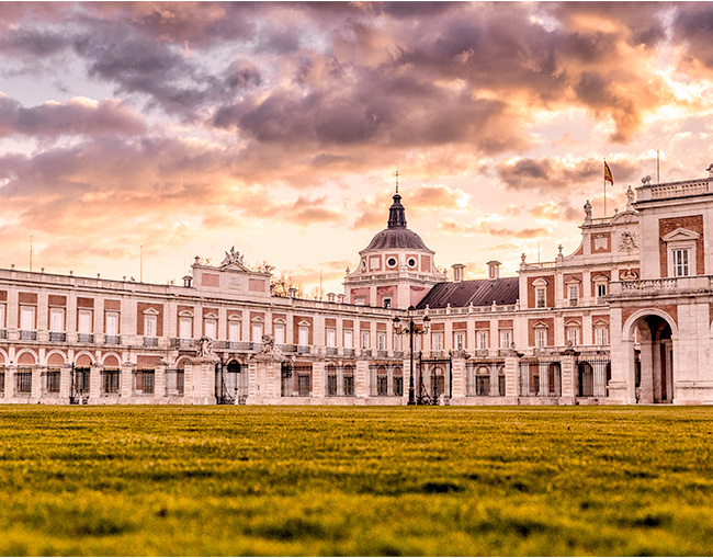 Palacio Real de Aranjuez al atardecer